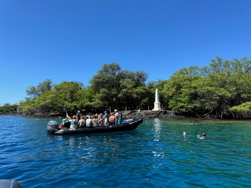 a small boat in a body of water
